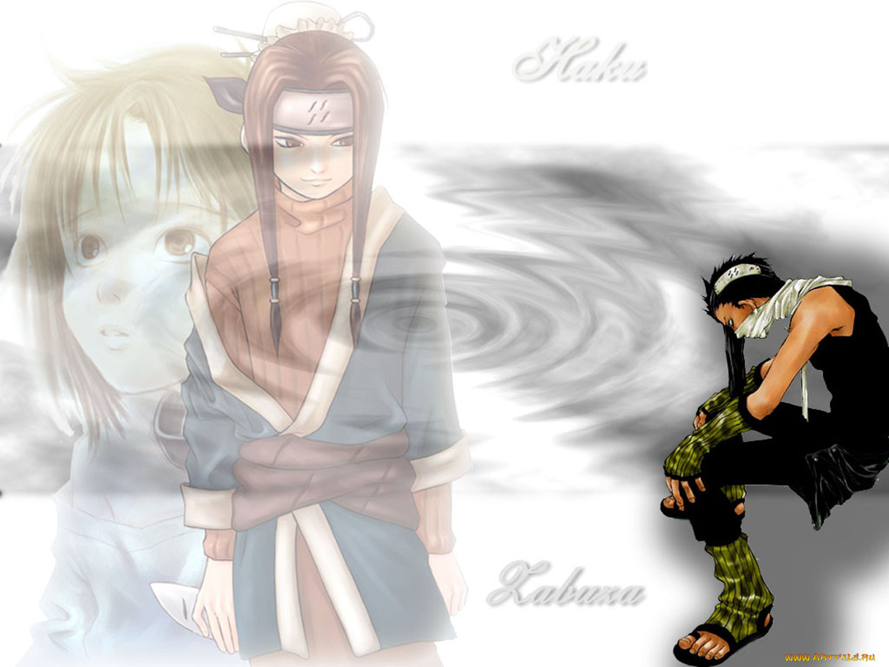 , naruto, zabuza, haku